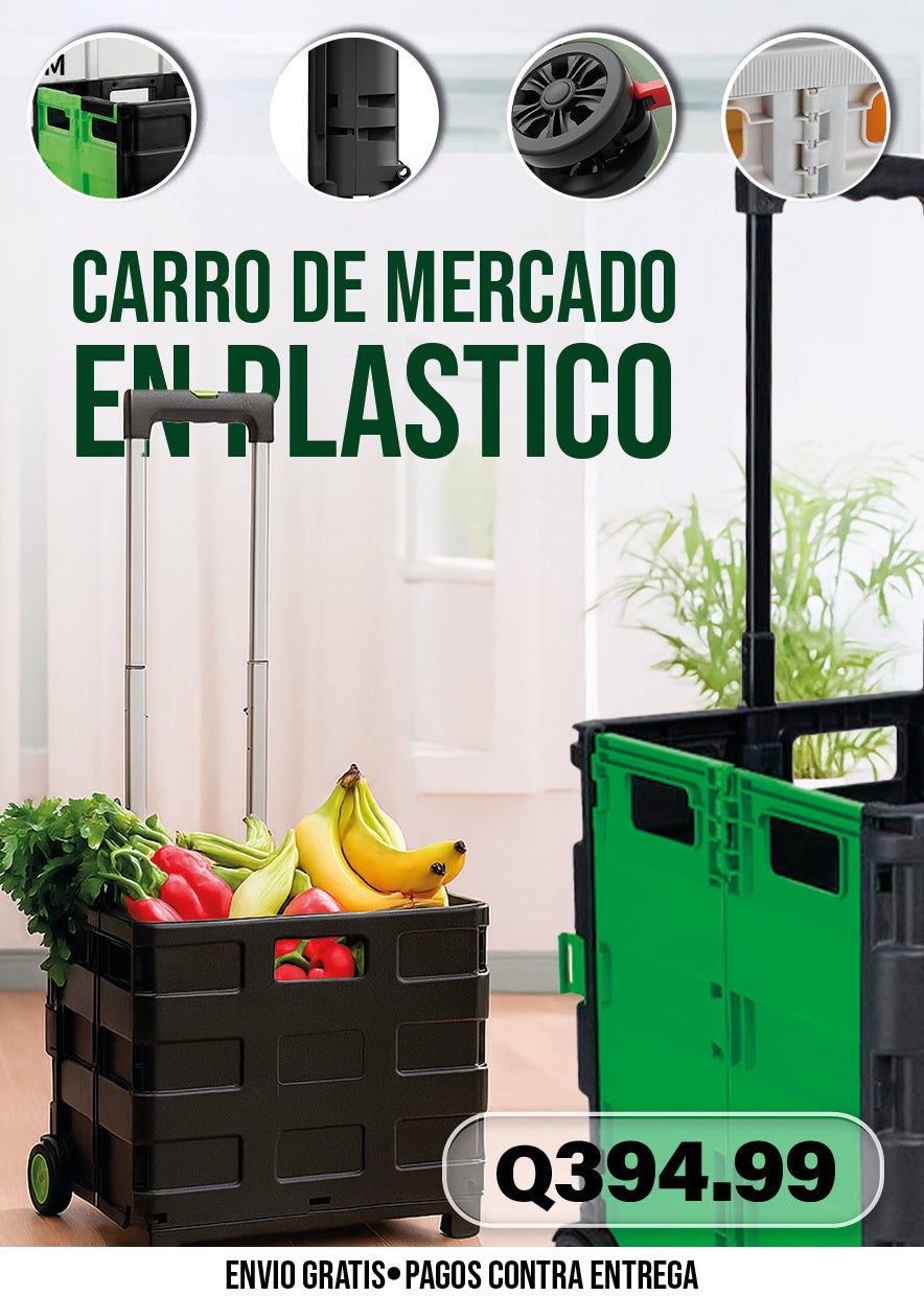CARRO DE MERCADO EN PLASTICO