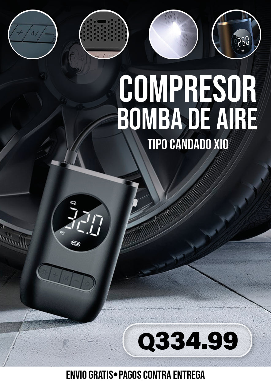 COMPRESOR BOMBA DE AIRE TIPO CANDADO XIO