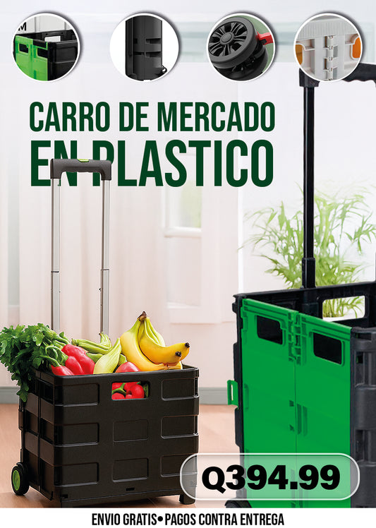 CARRO DE MERCADO EN PLASTICO