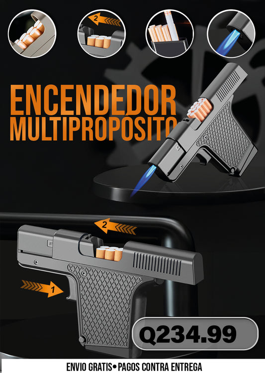 ESTUCHE ENCENDEDOR PORTA CIGARRILLOS