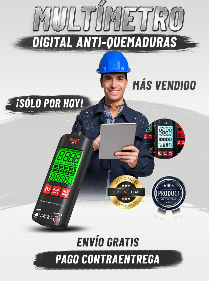 MULTIMETRO DIGITAL ANTIQUEMADURAS